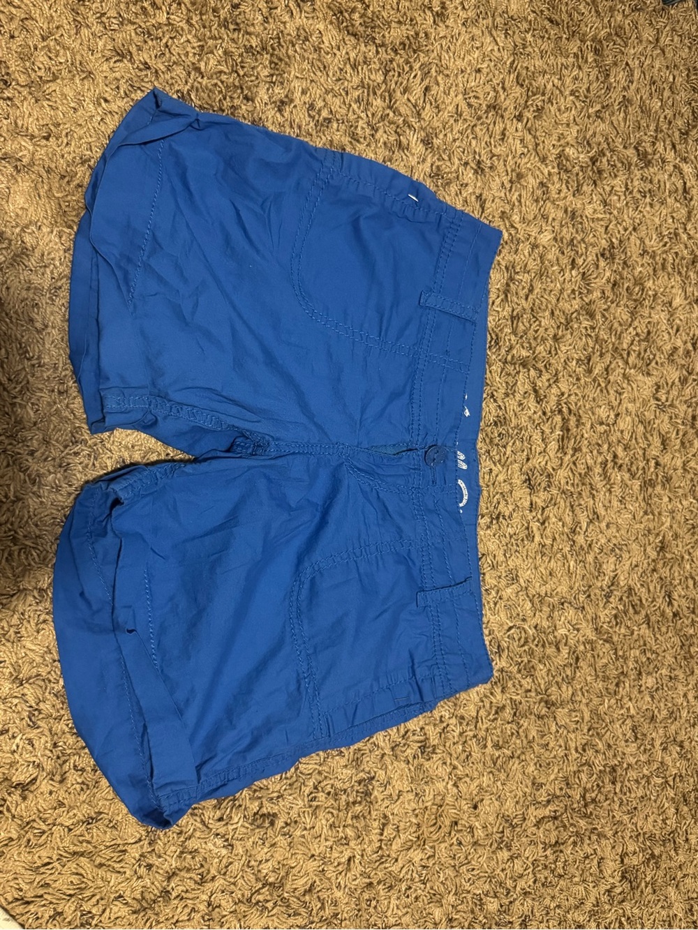 Vanilla Star Bright Blue Women's Shorts with Embroidered Logo